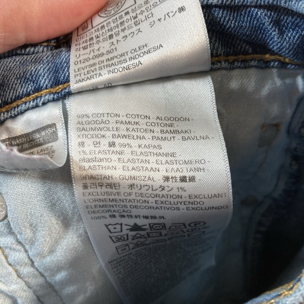 Levi's 505 Jeans 40x32 Straight Blue Med Wash Denim Cowboy Workwear - Picture 8 of 9
